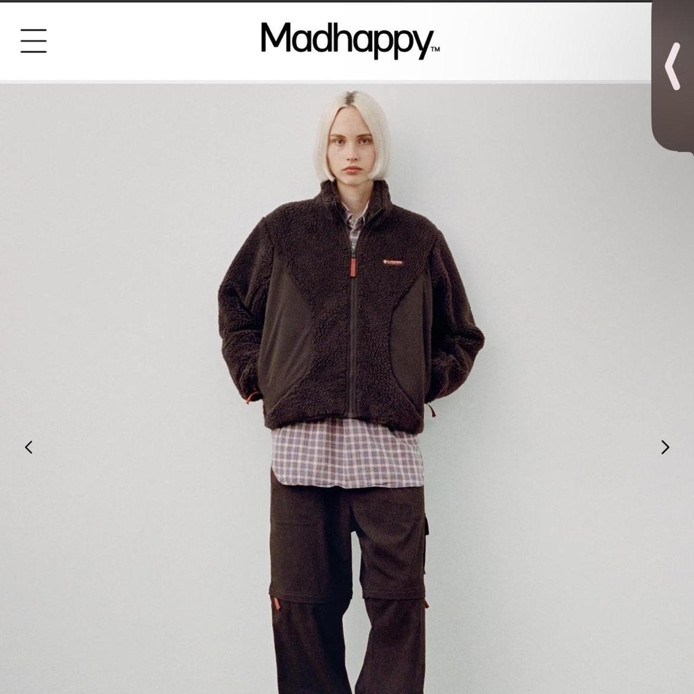 Columbia x Madhappy - Plush Sherpa Jacket - size medium, unisex! NWT 🧸🤎💜 - Picture 3 of 11